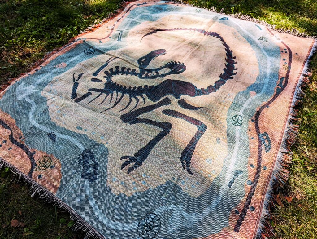 The King's Grave Woven Blanket