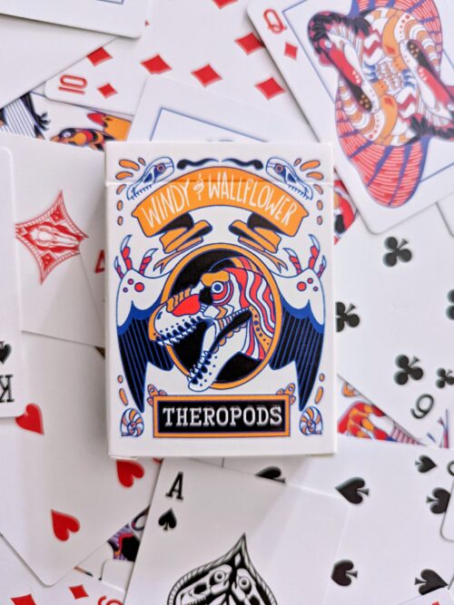 Theropods Playing Card Deck BLUE (Preorder) - Image 4