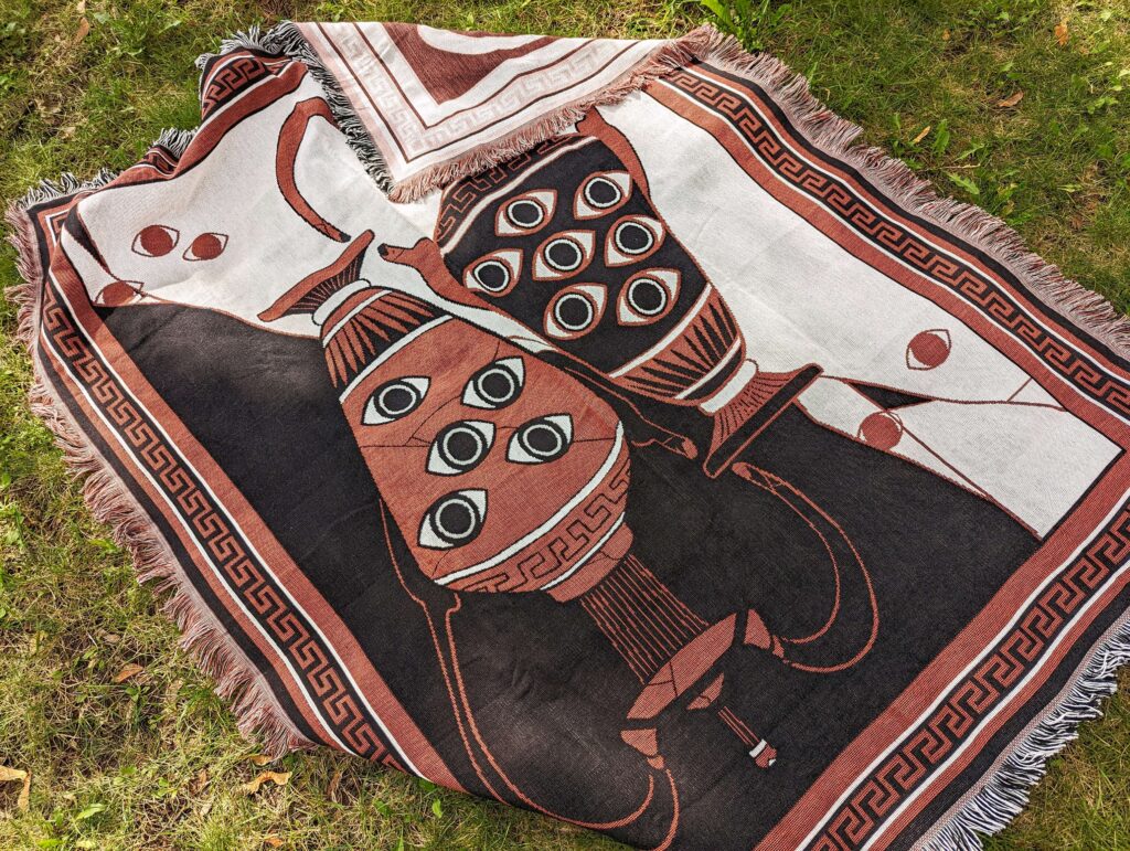 Eyes of Antiquity Woven Blanket