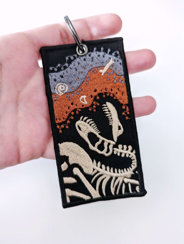 King's Grave Jr Embroidered Keychain