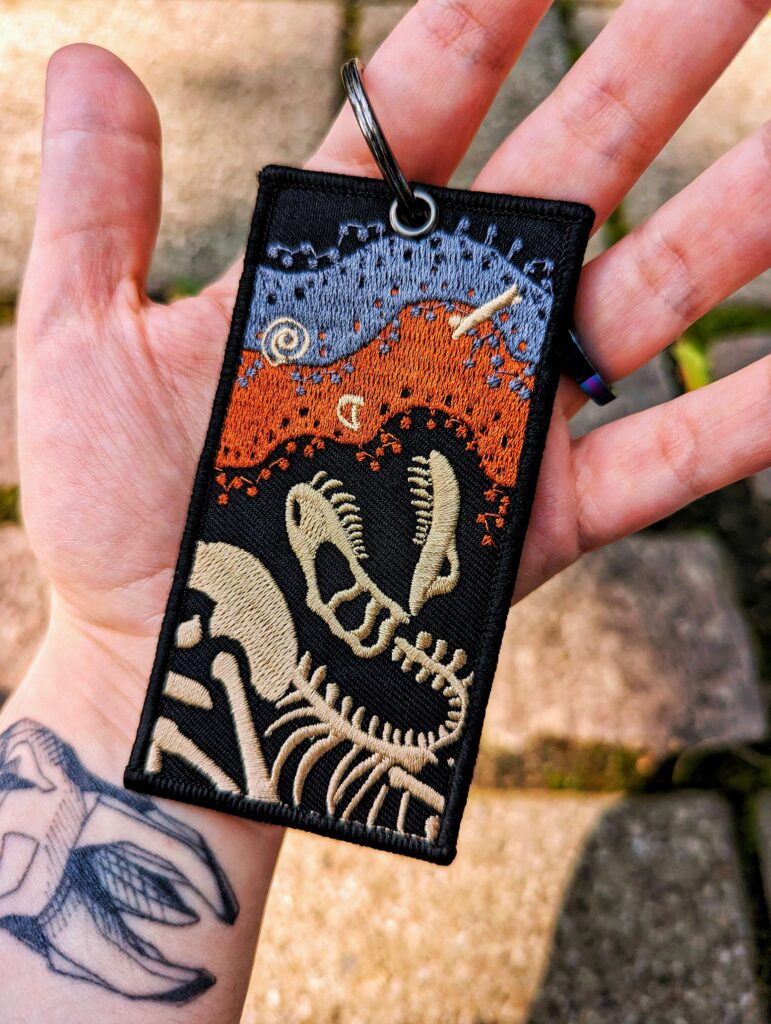 King's Grave Jr Embroidered Keychain