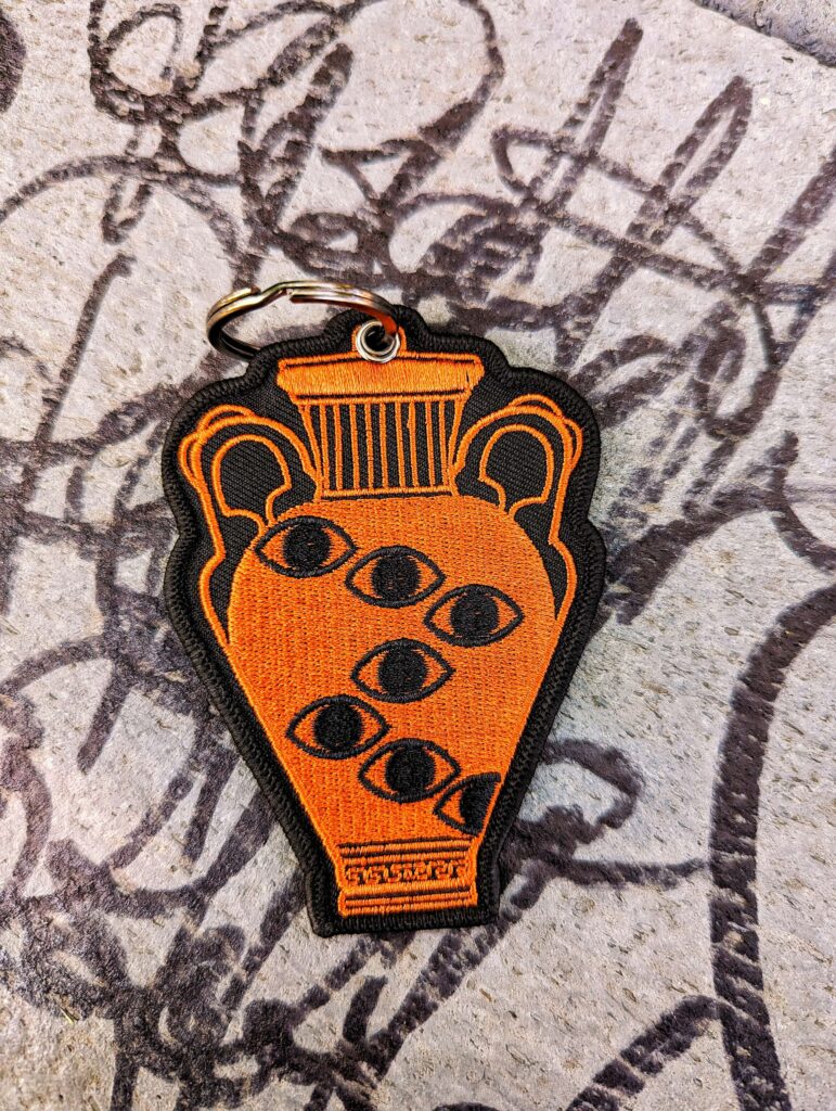 Amphoreyes Embroidered Keychain