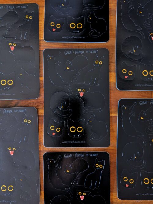 Ghost & Pepper Catblobs Sticker Sheet - Image 2