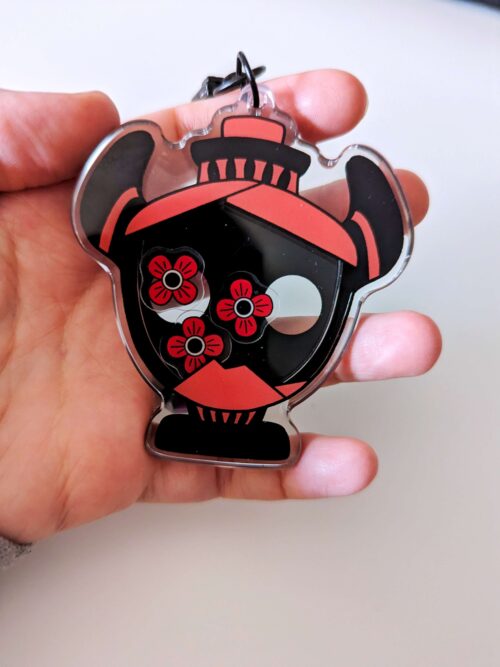 Sleepy Eyes Amphora Shaker Charm - Image 2