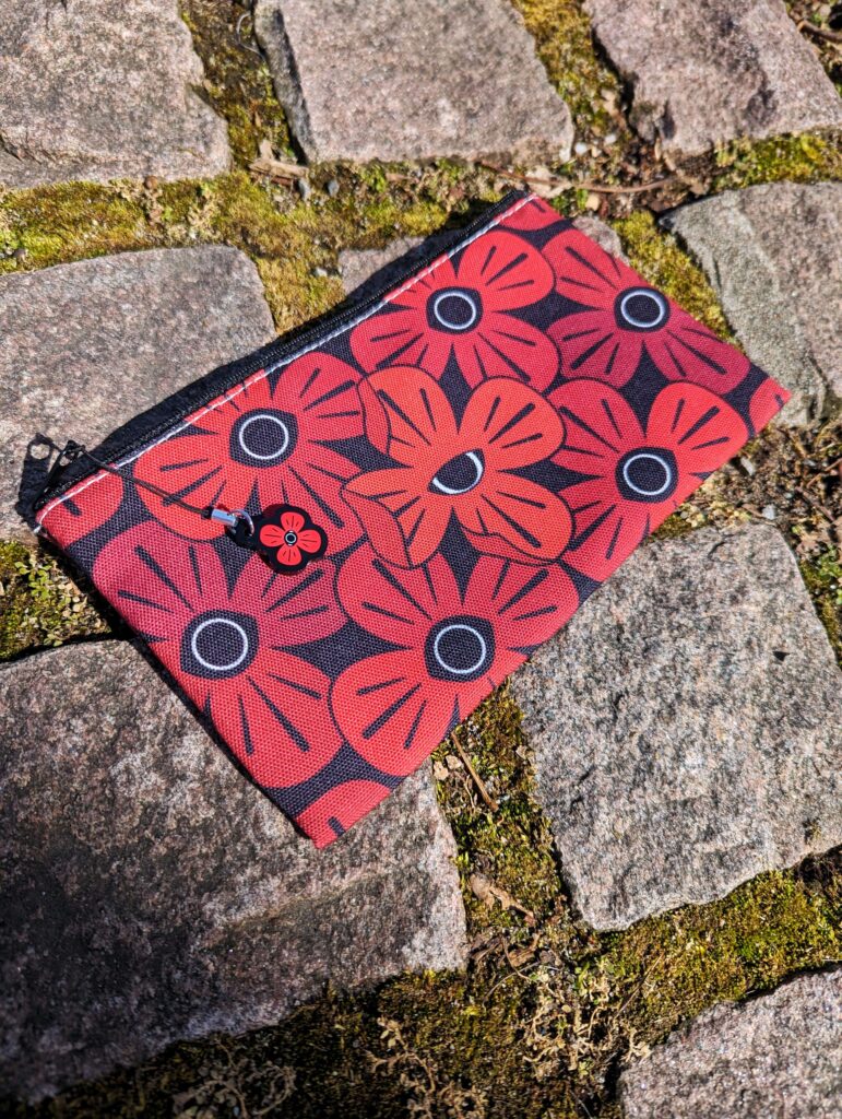 Poppy Zipper Pouch