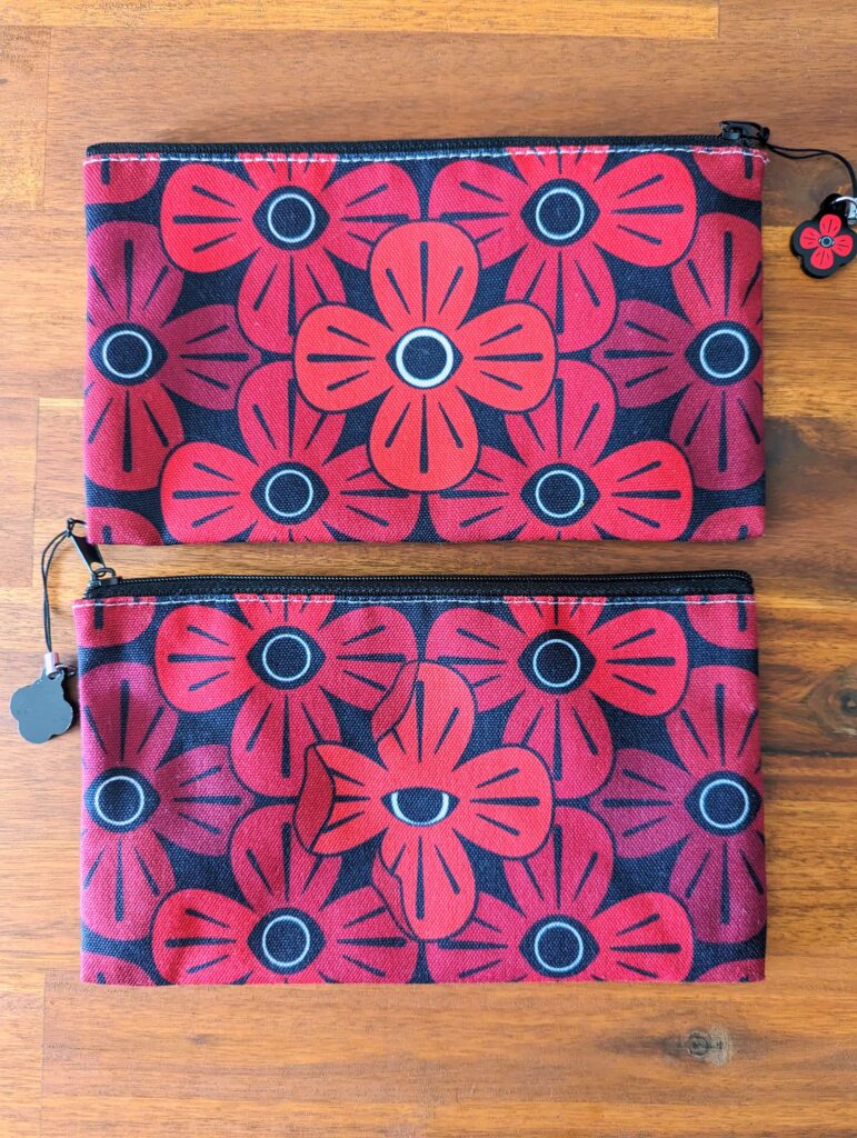 Poppy Zipper Pouch