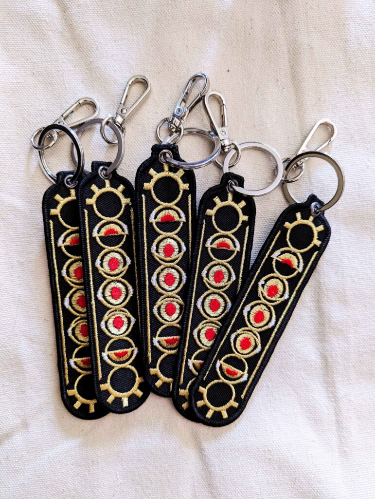 Seven Deadly Eyes Keychain