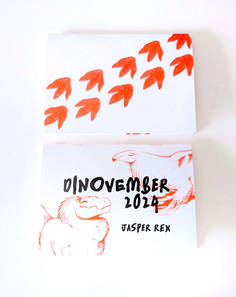 Dinovember 2024 Risograph Zine