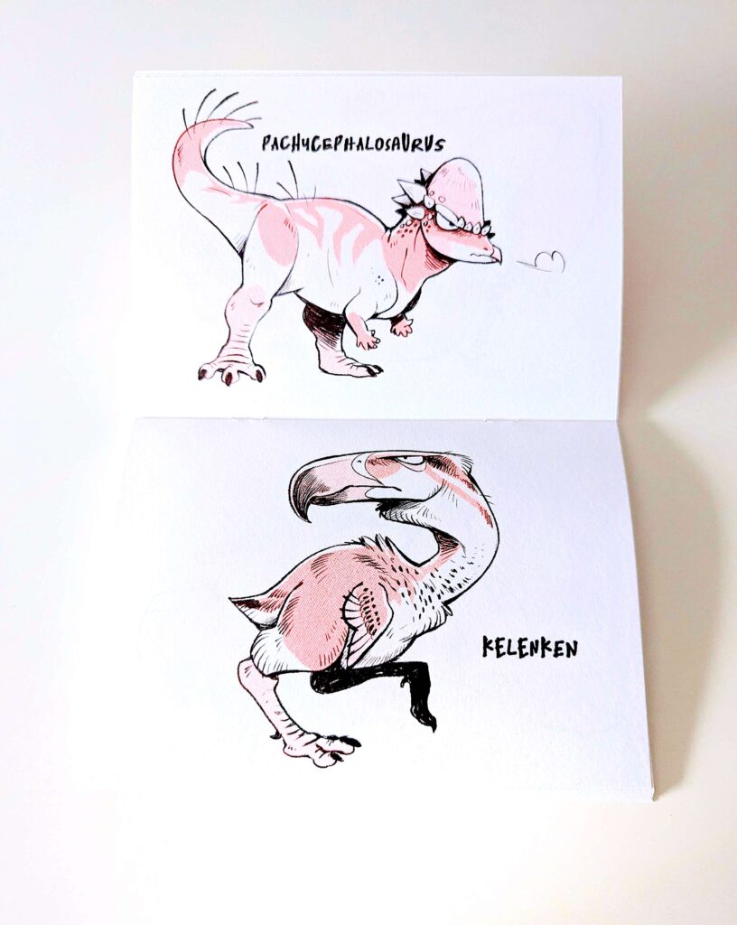 Dinovember 2024 Risograph Zine