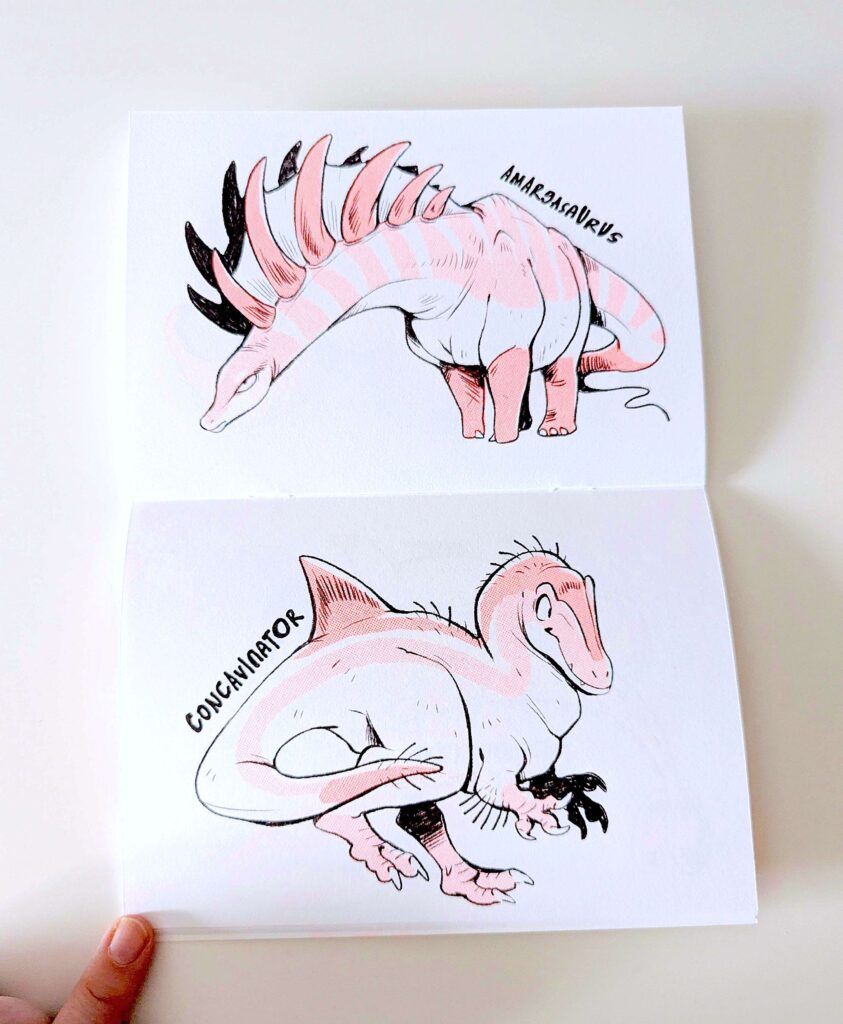 Dinovember 2024 Risograph Zine