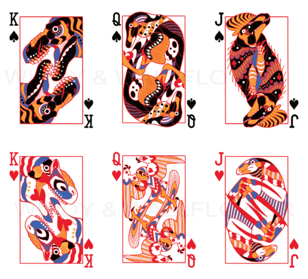 Theropods Playing Card Deck (RED)