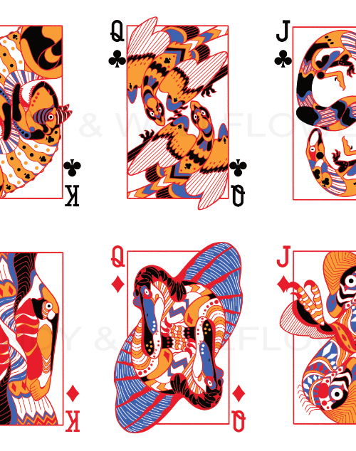 Theropods Playing Card Deck (RED) - Image 3