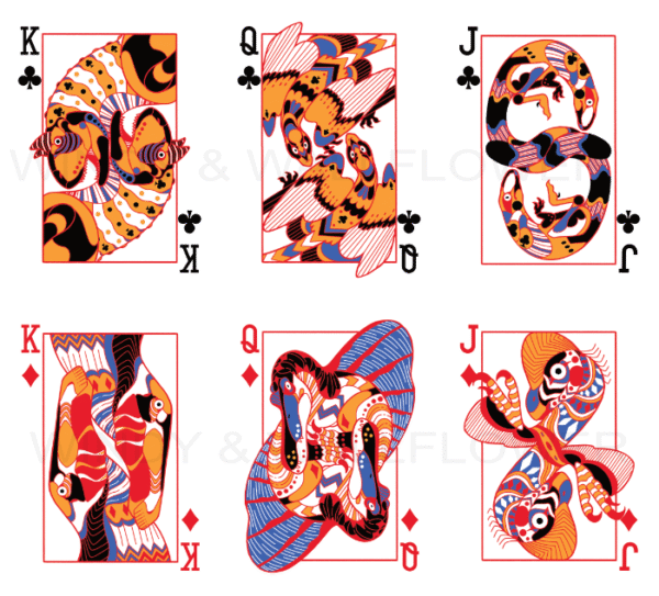 Theropods Playing Card Deck (RED)